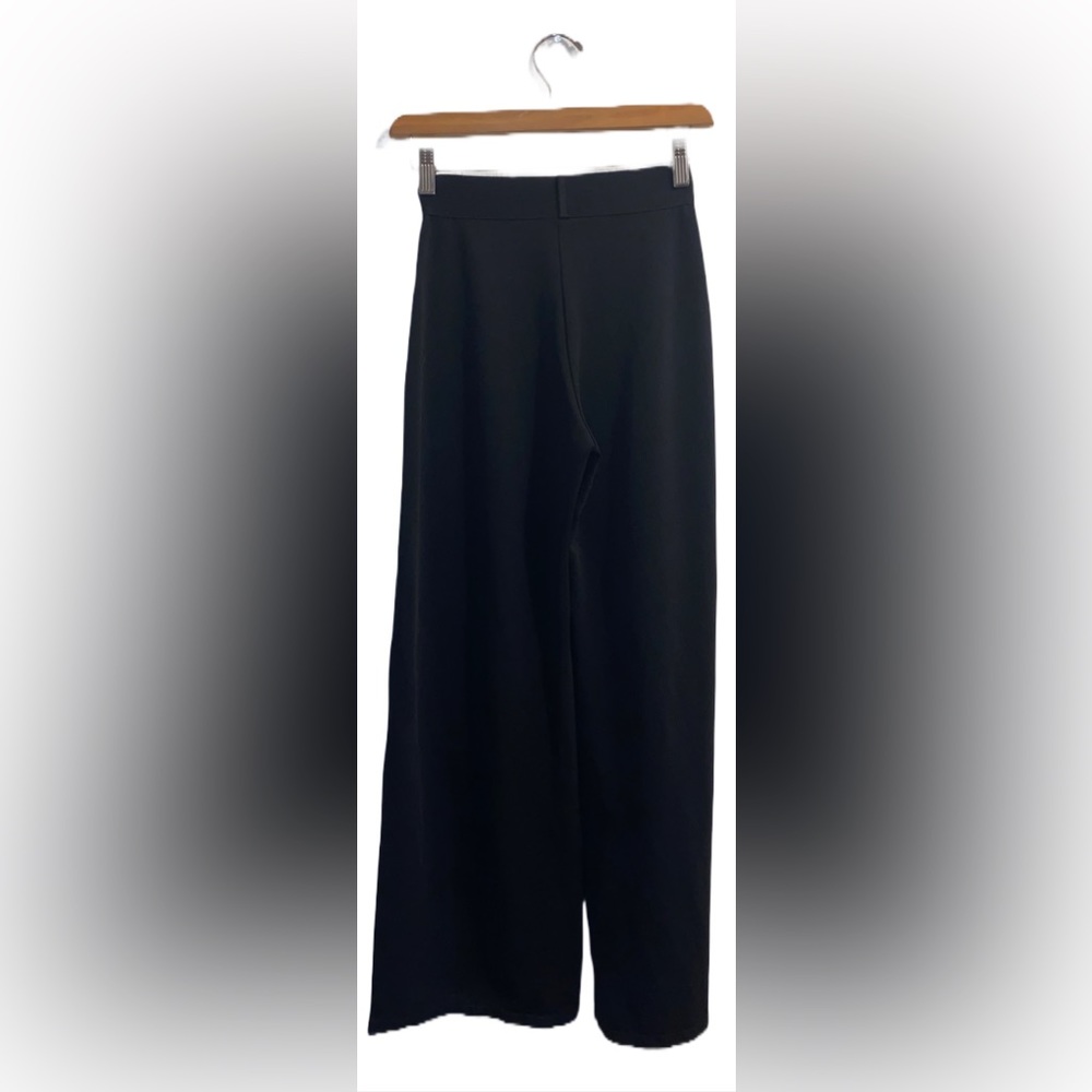 Zara Basic Black Slit Pants Size Small - image 1